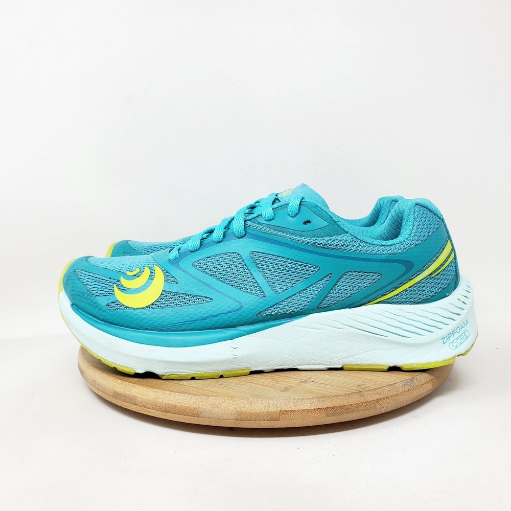 Topo Zephyr Running Shoes Womens 6.5 Teal Lace Up Gym Athletic Sneaker